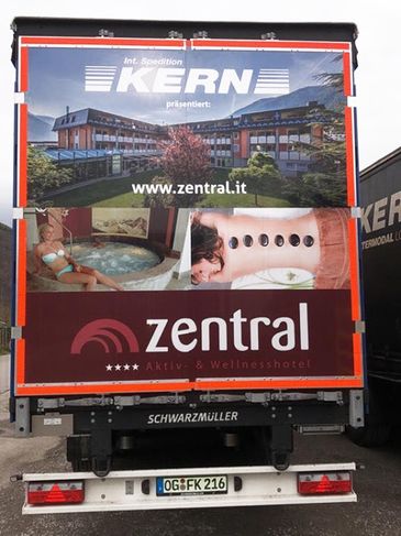 Aktulle Werbung für das Hotel Zentral